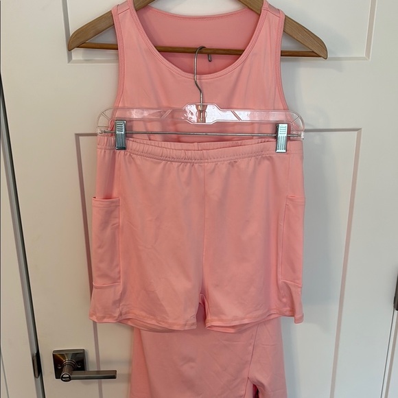 Athleisure Pink Dress + Spandex Shorts - Picture 10 of 10